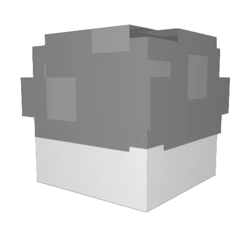 Valauris Minecraft avatar head, 3D render