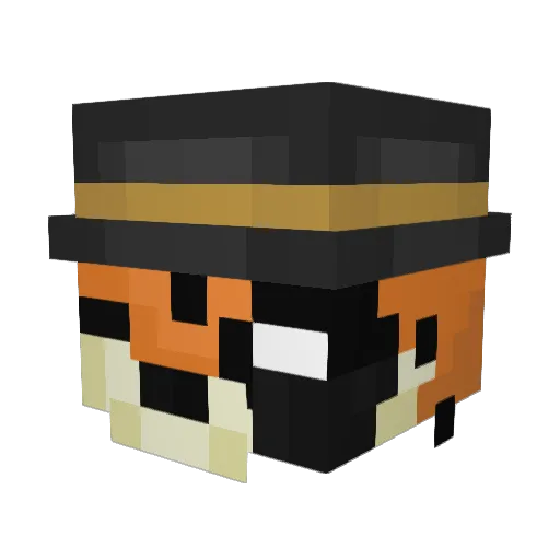 Valbani Minecraft avatar head, 3D render