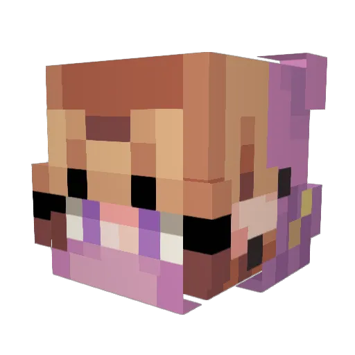 Valchemy Minecraft avatar head, 3D render