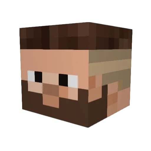 Valco360 Minecraft avatar head, 3D render