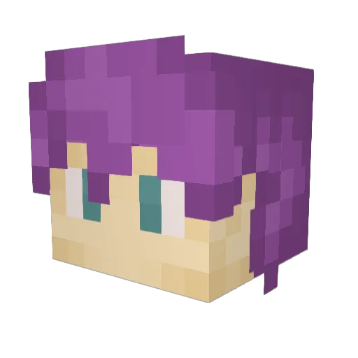 Valcove Minecraft avatar head, 3D render
