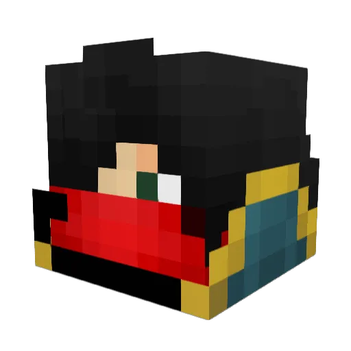 Valderaa Minecraft avatar head, 3D render