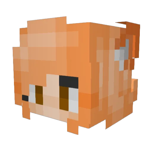 Valdheim Minecraft avatar head, 3D render