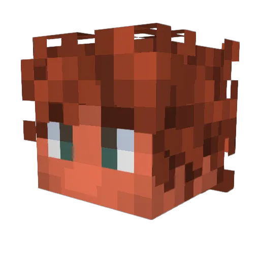 Valdifer Minecraft avatar head, 3D render
