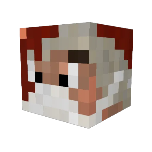 Valdnoden Minecraft avatar head, 3D render
