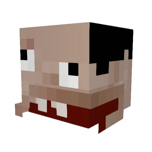 Vale4621 Minecraft avatar head, 3D render