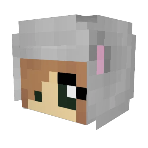 ValeQ Minecraft avatar head, 3D render