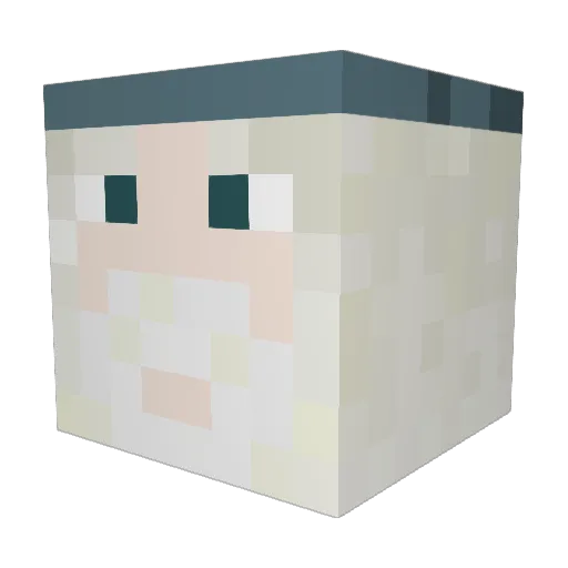 ValeTn Minecraft avatar head, 3D render