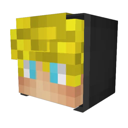 Vale_4321 Minecraft avatar head, 3D render