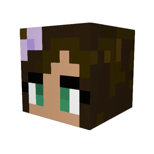 Vale_Gal Minecraft avatar head, 3D render