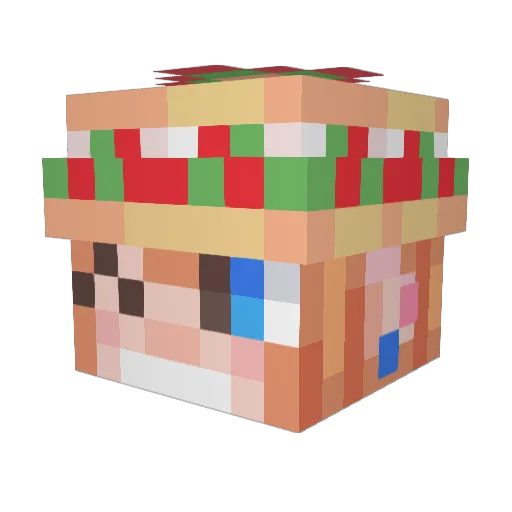 Valee_Valee Minecraft avatar head, 3D render