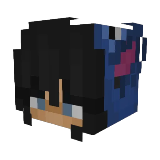 Valelion Minecraft avatar head, 3D render
