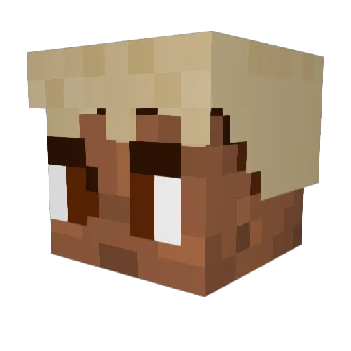 Valen2728 Minecraft avatar head, 3D render