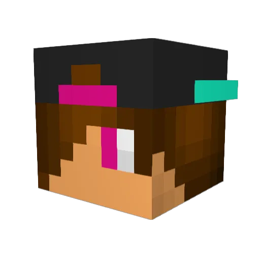 ValenGamer123 Minecraft avatar head, 3D render