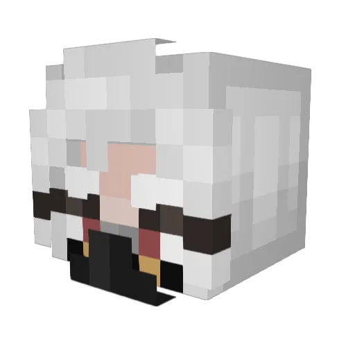 ValenSmash Minecraft avatar head, 3D render