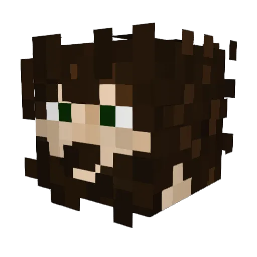 ValenTech Minecraft avatar head, 3D render