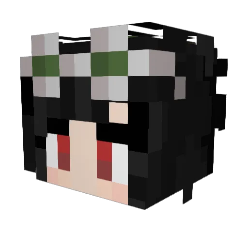 ValenneVT Minecraft avatar head, 3D render