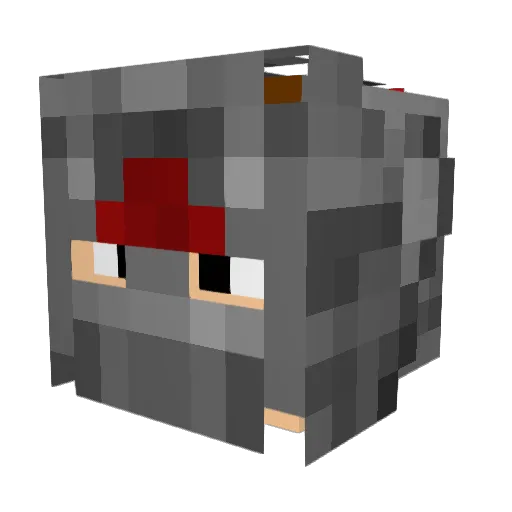 Valensis_ Minecraft avatar head, 3D render