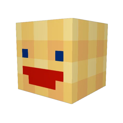 Valensolo12 Minecraft avatar head, 3D render