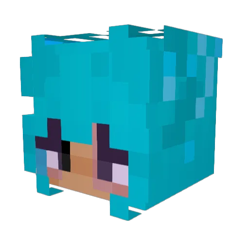 ValentA1M Minecraft avatar head, 3D render