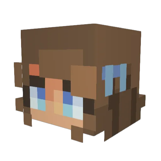 Valenth_ Minecraft avatar head, 3D render