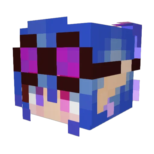 ValentiNyx Minecraft avatar head, 3D render