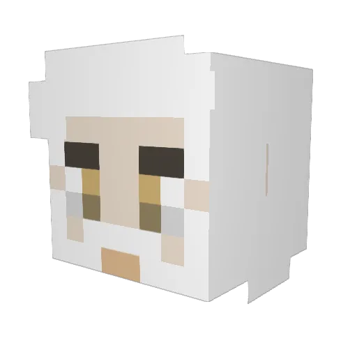 Valentin42470 Minecraft avatar head, 3D render