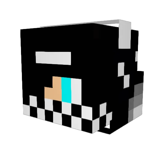 Valentin_HD_ Minecraft avatar head, 3D render