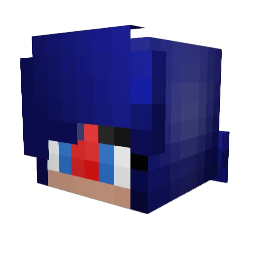 Valentina222 Minecraft avatar head, 3D render