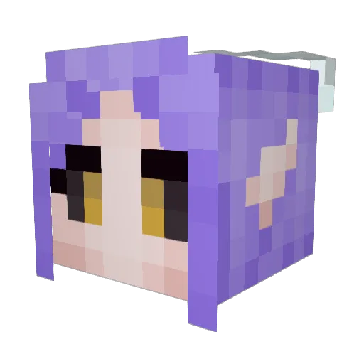 ValentinaTheMoon Minecraft avatar head, 3D render