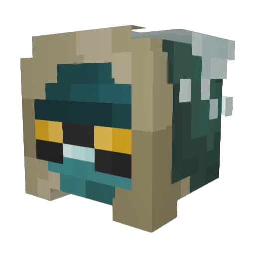 Valentine12320 Minecraft avatar head, 3D render