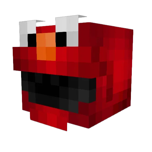 ValentinePOV Minecraft avatar head, 3D render
