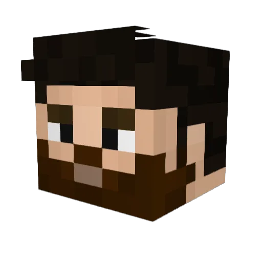 Valentinn69 Minecraft avatar head, 3D render