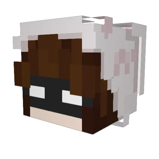 Valentino907 Minecraft avatar head, 3D render