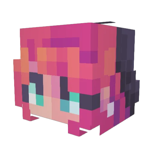 Valentinossss Minecraft avatar head, 3D render