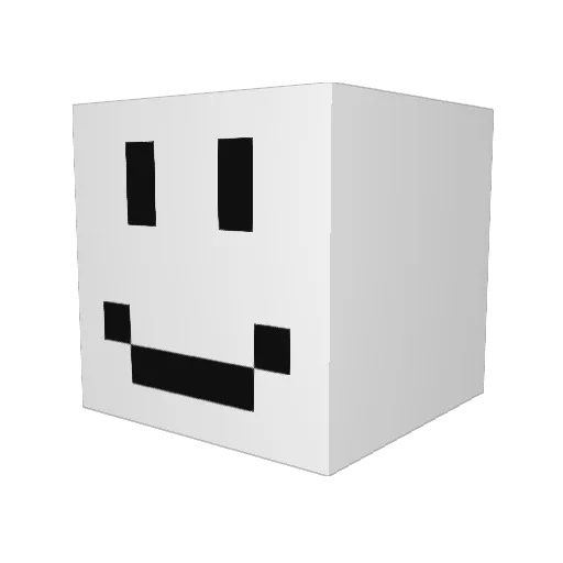 Valentisky7 Minecraft avatar head, 3D render