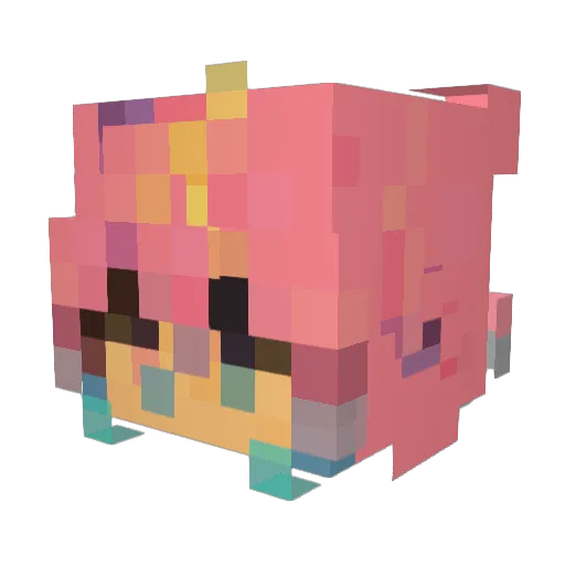 Valenttin Minecraft avatar head, 3D render