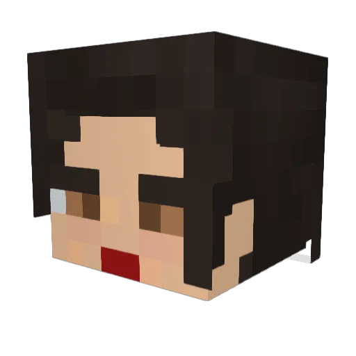 ValenzCraft Minecraft avatar head, 3D render