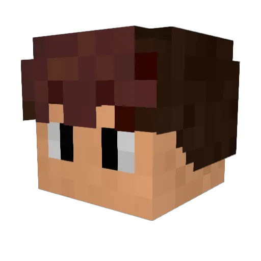 Valeplay88 Minecraft avatar head, 3D render