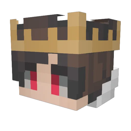 ValerGamer12 Minecraft avatar head, 3D render