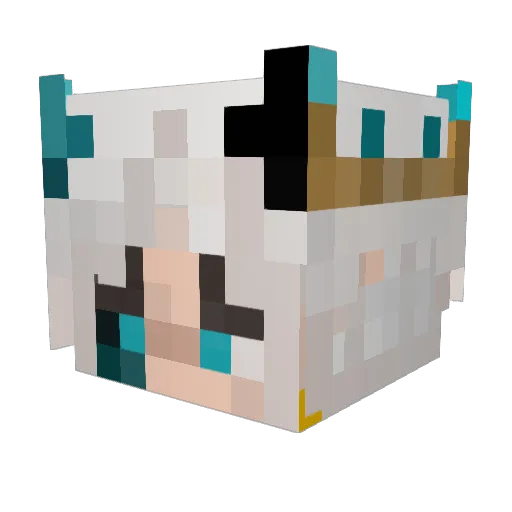 ValeraDemo Minecraft avatar head, 3D render