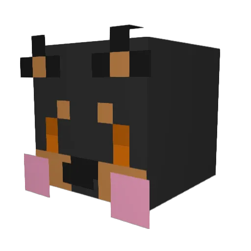 Valerak Minecraft avatar head, 3D render