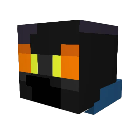 Valerben Minecraft avatar head, 3D render