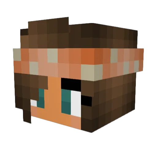 Valeria2507 Minecraft avatar head, 3D render