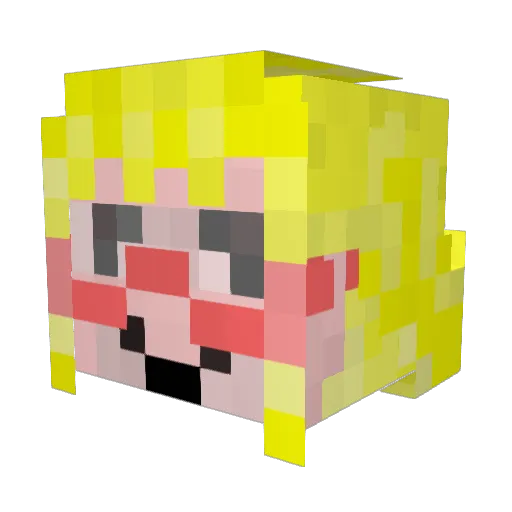 ValeriaTrifa Minecraft avatar head, 3D render