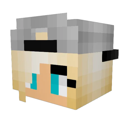 Valerie09 Minecraft avatar head, 3D render