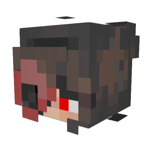 ValerieVA Minecraft avatar head, 3D render