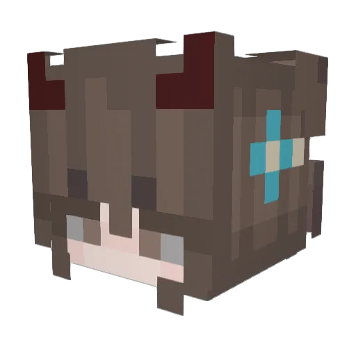 ValerieVa_ Minecraft avatar head, 3D render