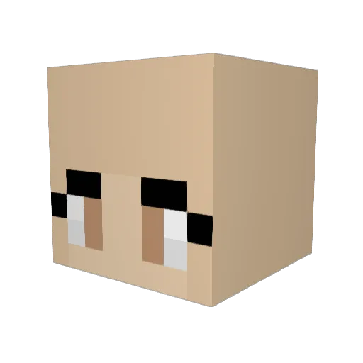 ValerieXO Minecraft avatar head, 3D render