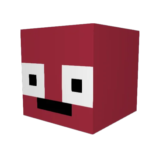 ValerioVOLPLER Minecraft avatar head, 3D render